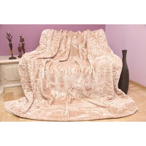 Luxusná deka v béžovej farbe Šírka: 200 cm | Dĺžka: 240 cm