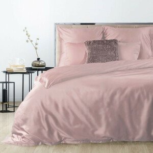 Ružové obojstranné posteľné obliečky so zapínaním na zips 3 časti: 1ks 180x200 + 2ks 70 cmx80