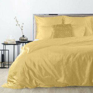 DomTextilu Exkluzívne obojstranné posteľné obliečky žltej farby 3 časti: 1ks 160 cmx200 + 2ks 70 cmx80 Žltá 70x80 cm 27913-153797