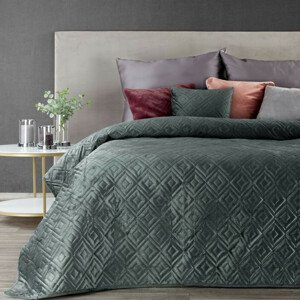 domtextilu.sk Luxusný prešívaný prehoz na manželskú posteľ tmavo zelenej farby Šírka: 170 cm | Dĺžka: 210 cm 28404-154274