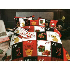 DomTextilu Originálne posteľné obliečky na vianoce 3 časti: 1ks 160 cmx200 + 2ks 70 cmx80 180x220 cm 28483-154424