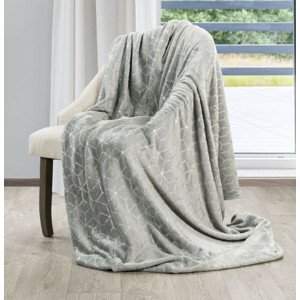 domtextilu.sk Krásna sivá deka s moderným vzorom  150 x 200 cm 29149-225444 Sivá