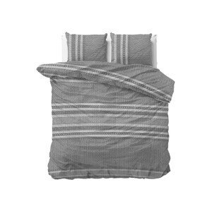 Elegantné sivé vzorované posteľné obliečky z kolekcie ELEGANCE 200 x 220 cm