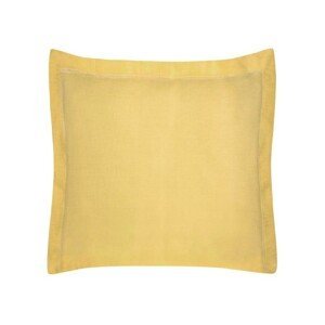 Žltá jednofarebná bavlnená obliečka na vankúš NOVA COLOR 40 x 40 cm