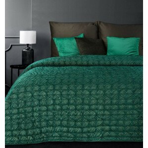 DomTextilu Krásny zelený prehoz na posteľ s trblietkami Šírka: 170 cm | Dĺžka: 210 cm 40657-187668