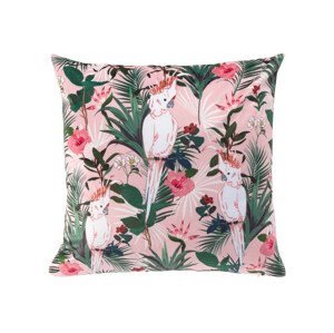DomTextilu Ružová dekoratívna obliečka na vankúš paradise 40 x 40 cm  Ružová 40885
