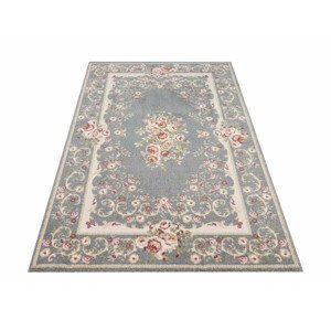 DomTextilu Kvalitný sivý vintage koberec do obývačky 40990-187493