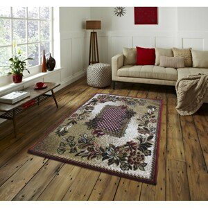 domtextilu.sk Kvalitný červený vintage koberec do obývačky 41480-196330  120 x 170 cm Červená