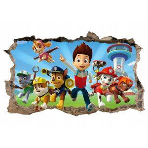 DomTextilu Dekoračná nálepka na stenu Paw Patrol XL 115x75cm