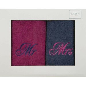 Krásne bavlnené uteráky pre pár Mr and MRS