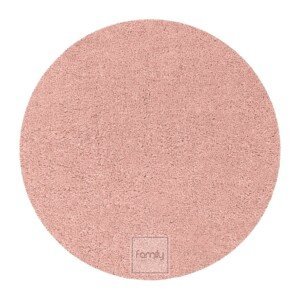 DomTextilu Nádherný pudrovo ružový okrúhly koberec do každej izby 44377-207892