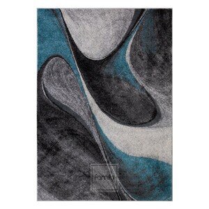 DomTextilu Dizajnový tyrkysový koberec s abstraktným vzorom 44381-207902