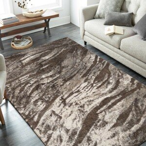 domtextilu.sk Praktický koberec do obývačky s jemným vlnitým vzorom v neutrálnych farbách 44525-208219