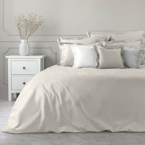 DomTextilu Kvalitná bavlnená posteľná obliečka na palón v béžovej farbe 44689-208621