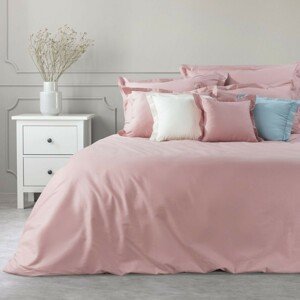 DomTextilu jednofarebné ružové bavlnené posteľné obliečky na paplón Šírka: 140 cm | Dĺžka: 200 cm Ružová 44696-208649