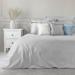Svetlo sivé bavlnené posteľné obliečky na perinu Šírka: 160 cm | Dĺžka: 200 cm
