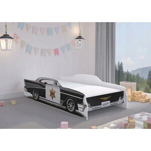 domtextilu.sk Kvalitná detská posteľ pre mladého šerifa 160 x 80 cm  Čierna 46613