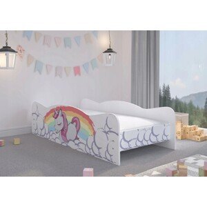domtextilu.sk Rozprávková detská posteľ My Little Pony 160 x 80 cm  Biela 46618