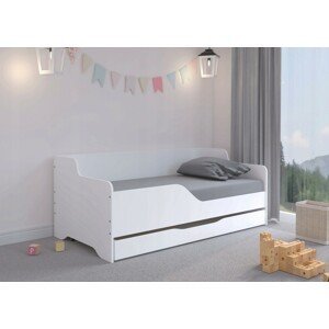 domtextilu.sk Univerzálne detská posteľ 160 x 80 cm v luxusnej bielej farbe  Biela 46713