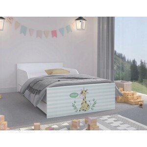 domtextilu.sk Rozprávková detská posteľ so žirafou 160 x 80 cm  Biela 46724