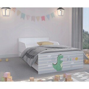 domtextilu.sk Úchvatná detská posteľ 160 x 80 cm s rozkošným dráčikom  Biela 46725