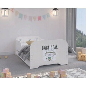 domtextilu.sk Kvalitná detská posteľ BABY BEAR 160 x 80 cm  Biela 46841
