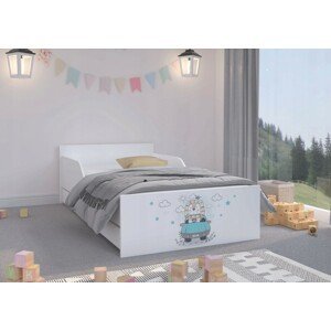 domtextilu.sk Rozkošná detská posteľ 180 x 90 cm s nádherným levíkom  Biela 46915