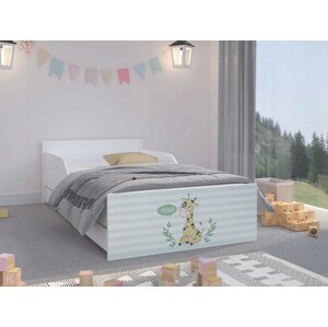 domtextilu.sk Moderná detská posteľ 180 x 90 cm so žirafou  Biela 46935