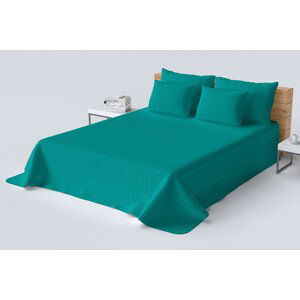 DomTextilu Kvalitný prehoz na posteľ tyrkysovej farby Šírka: 200 cm | Dĺžka: 220 cm 47154-218628