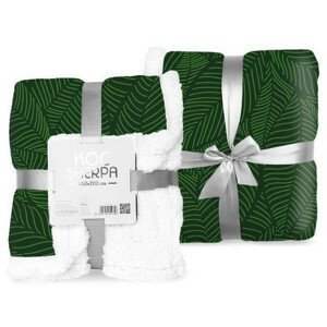 Dekoračná deka s jemným barančekom v zelenej farbe Šírka: 150 cm | Dĺžka: 200 cm