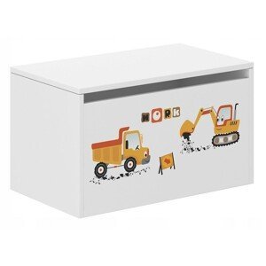 Detský úložný box pre malých stavbárov 40x40x69 cm