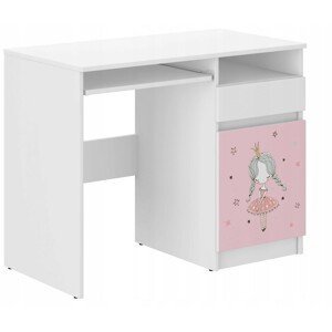 Detský písací stôl s princezničkou 76x50x96 cm