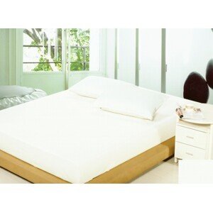 Bavlnené prestieradlá na postele bielej farby Šírka: 90 cm | Dĺžka: 200 cm
