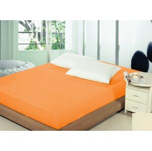 DomTextilu Prestieradlá na posteľ svetlo oranžovej farby Šírka: 160 cm | Dĺžka: 200 cm 5241-20171
