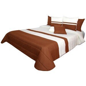 Kvalitné príkrmy na posteľnú krémove hnedé farby Šírka: 200 cm | Dĺžka: 220 cm