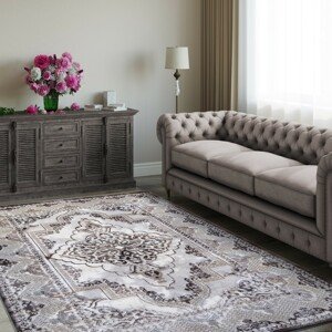 DomTextilu Elegantný koberec hnedej farby vo vintage štýle 54496-234199
