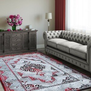 DomTextilu Elegantný koberec červenej farby vo vintage štýle 54499-234213