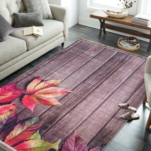 DomTextilu Krásny pestrofarebný koberec s motívom lístia 55127-234488