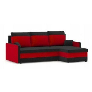 DomTextilu Rohová sedacia súprava MILTON červenej farby 215 cm