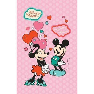 Bavlnený uterák s Mickey a Minnie Mouse Šírka: 30 cm | Dĺžka: 50 cm