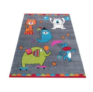 DomTextilu Moderný koberec do detskej izby s dokonalým motívom zvieratiek 64142-238331