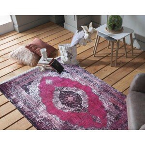 domtextilu.sk Ružový orientálny koberec vo vintage štýle 64166-240257