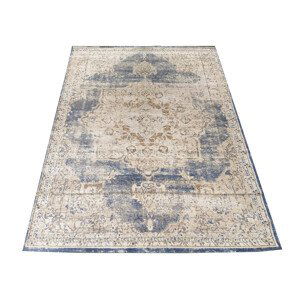 domtextilu.sk Dokonalý vintage koberec v béžovo modrej farbe so vzorom 64395-238401
