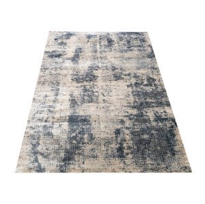 DomTextilu Dizajnový béžový koberec s melírovaním modrej farby 64397-238403