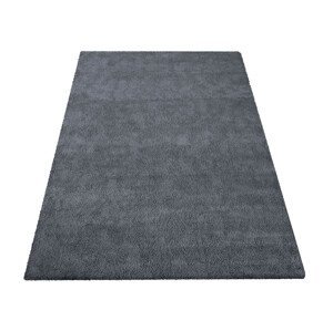 domtextilu.sk Moderný huňatý koberec v krásnej antracitovej farbe 64647-238745