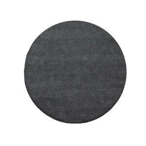 domtextilu.sk Moderný okrúhly koberec v čiernej farbe 64655-238731