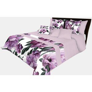 domtextilu.sk Prehoz na posteľ v krásnej fialovej farbe s potlačou dokonalých fialových kvetov Šírka: 170 cm | Dĺžka: 210 cm 65871-239597