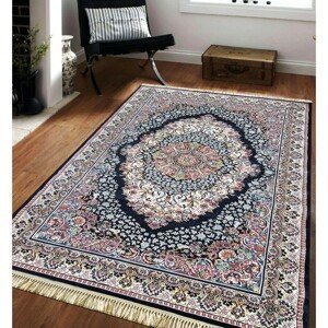 DomTextilu Vintage koberec s luxusným modro-červeným vzorom 65922-239755
