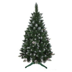 domtextilu.sk Zasnežený umelý vianočný stromček borovica so šiškami 150 cm 66999