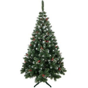 domtextilu.sk Umelý vianočný stromček alpská borovica so šiškami 220 cm 67030